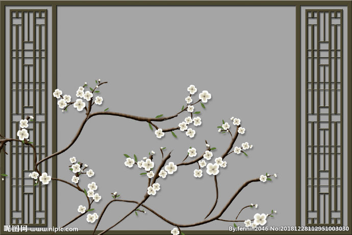 G植物花鸟中国风