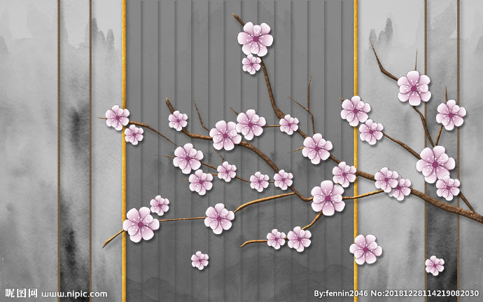 G植物花鸟中国风