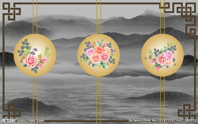 G植物花鸟中国风