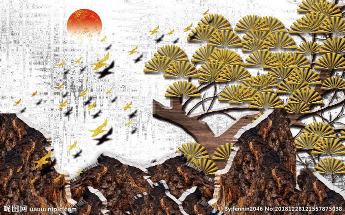 G植物花鸟中国风