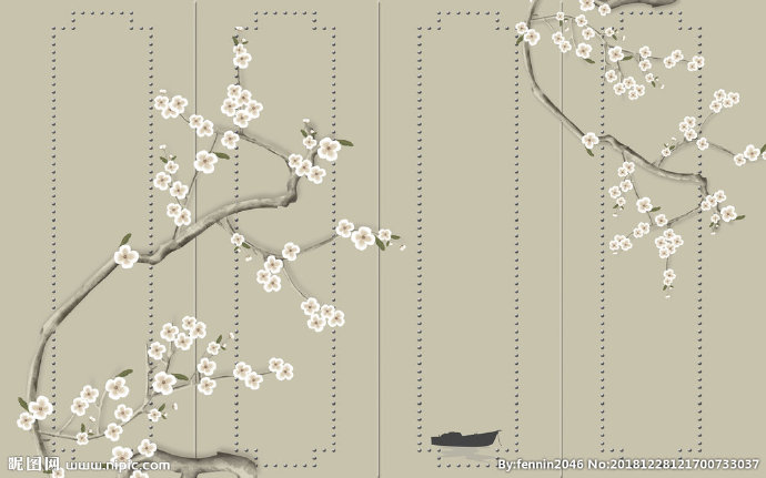 G植物花鸟中国风