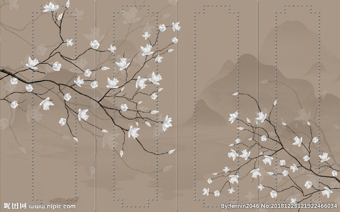 G植物花鸟中国风