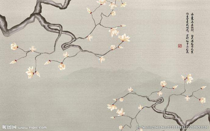 G植物花鸟中国风