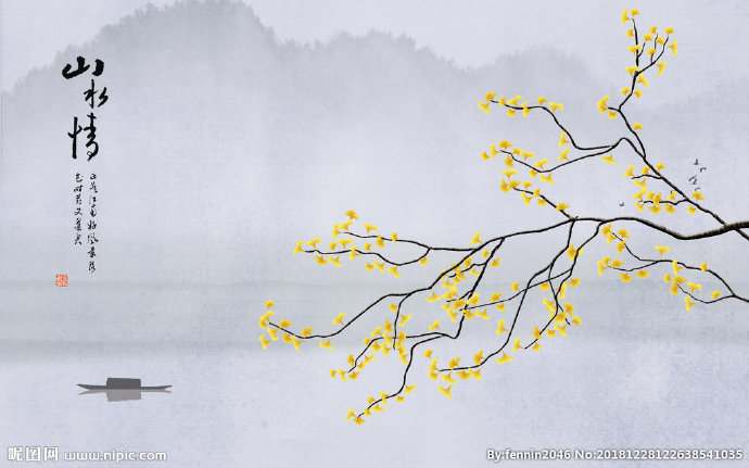 G植物花鸟中国风