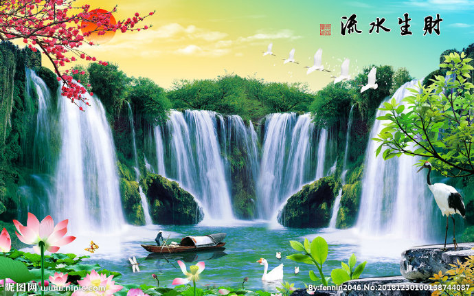 G山水风景中国风