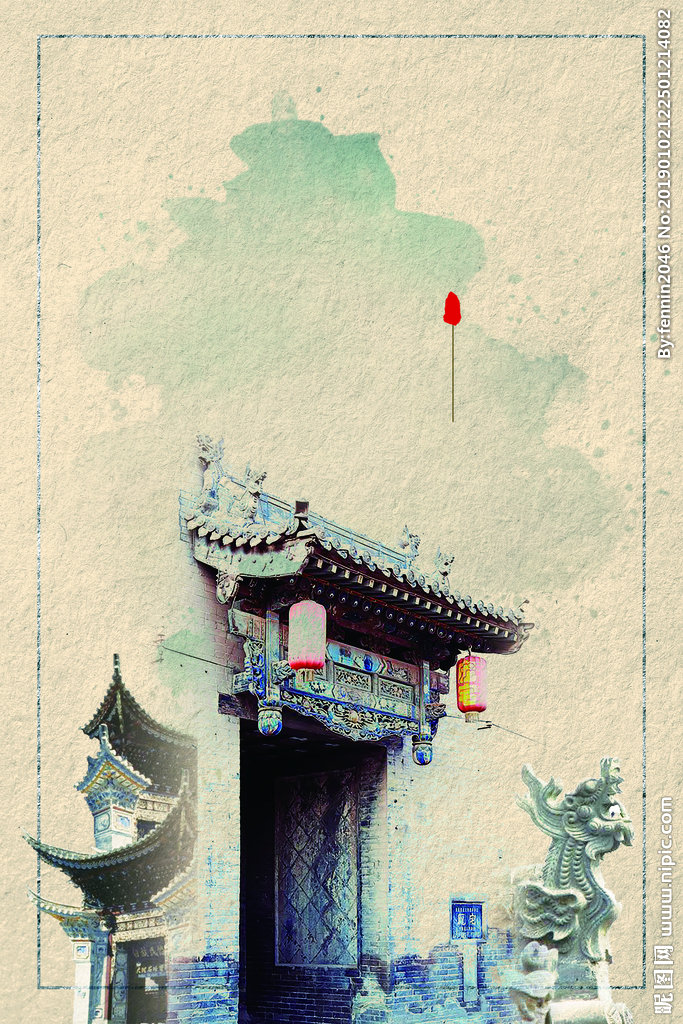 G中国风传统水墨