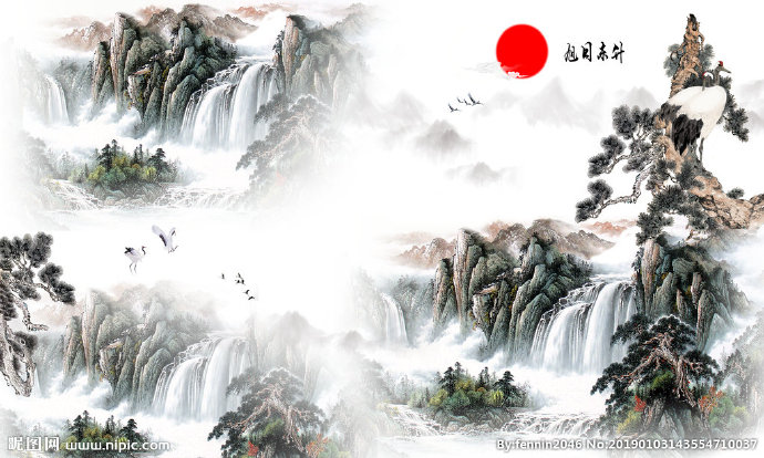 G大气旭日东升山