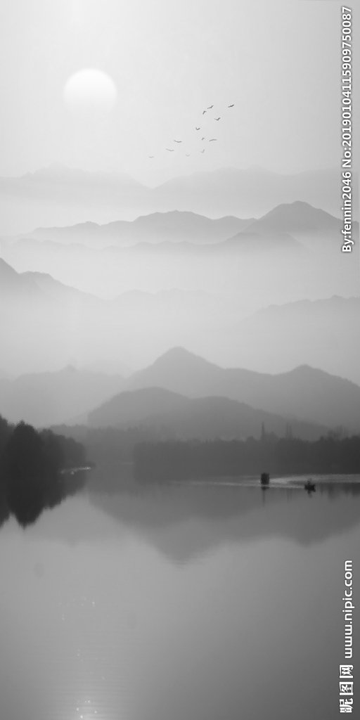 G中国风水墨禅意