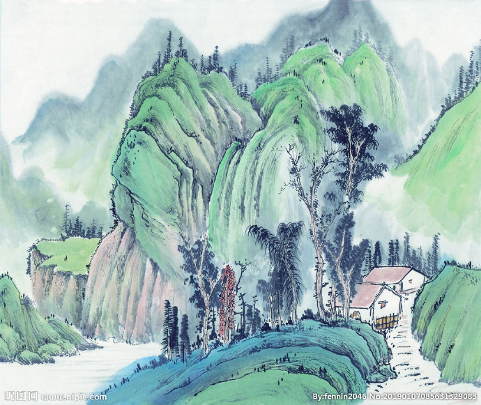 G山水风景中国风