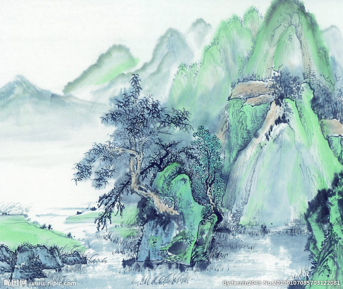 G山水风景中国风