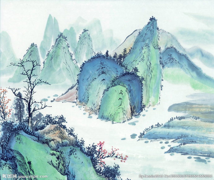 G山水风景中国风