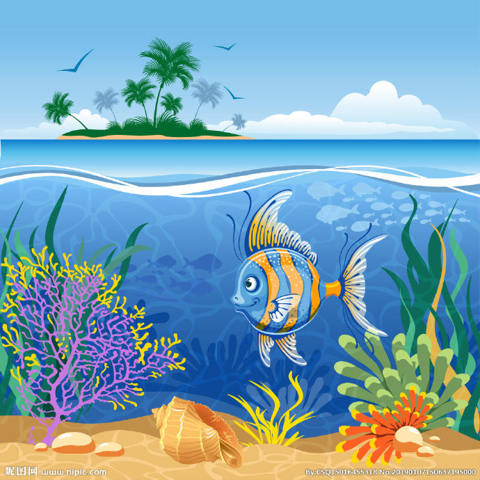 G海底世界背景墙