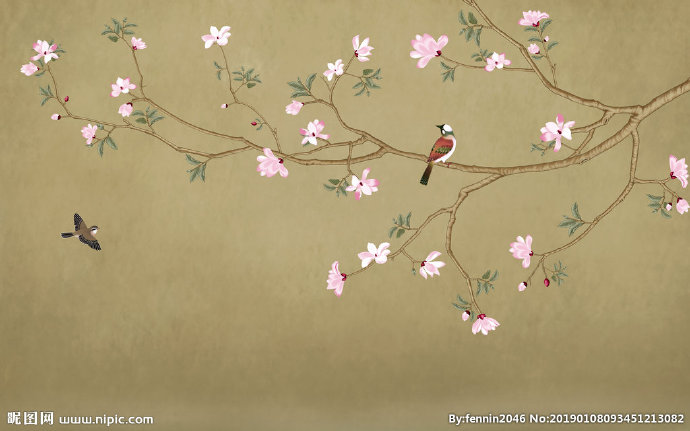 G中式梅花桃花花
