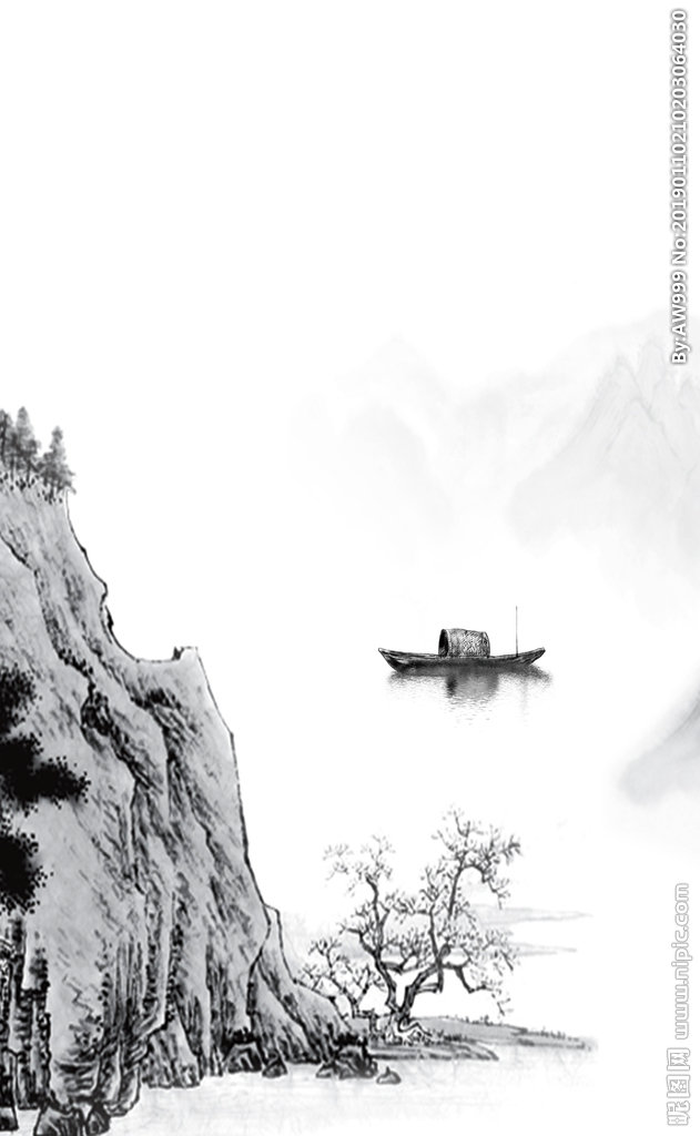 G水墨山水背景墙