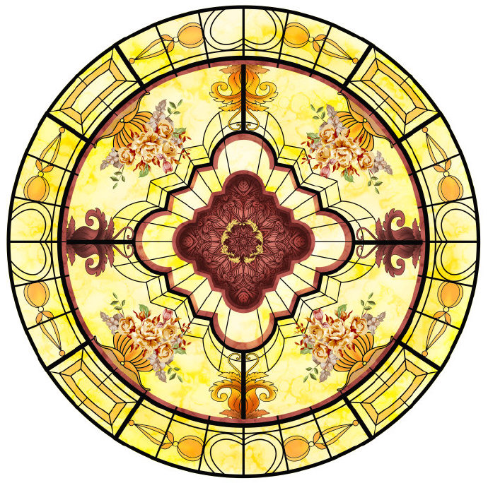 教堂玻璃吊顶花纹