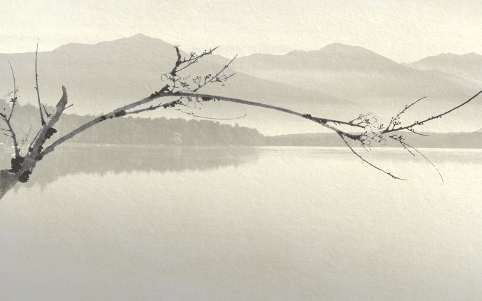 水墨山水风景国画