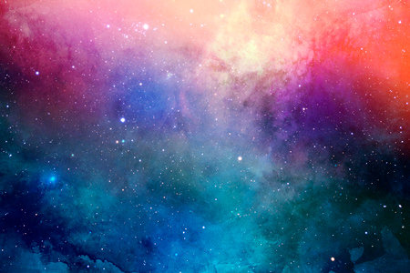 绚丽梦幻星空夜空