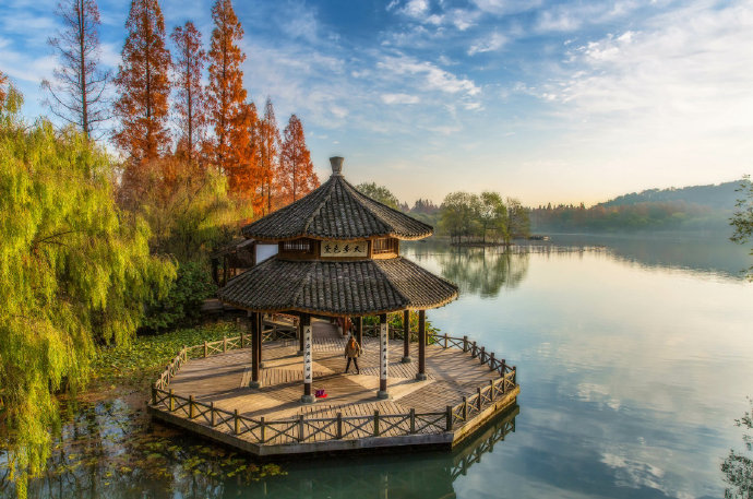 西湖秋色风景壁纸