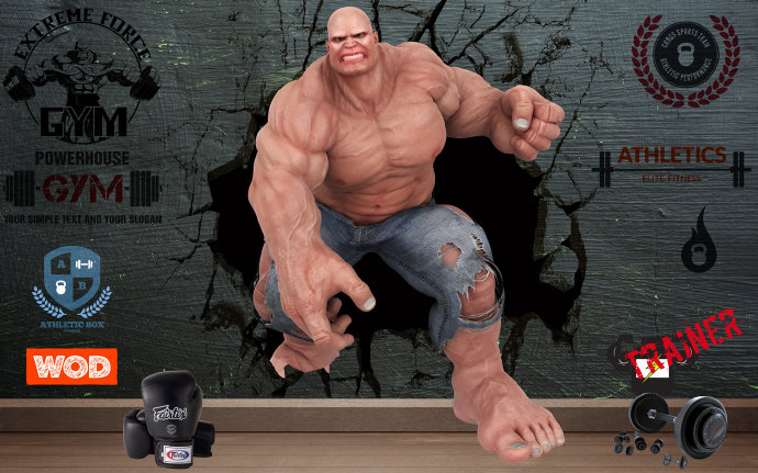 复古怀旧3d破墙