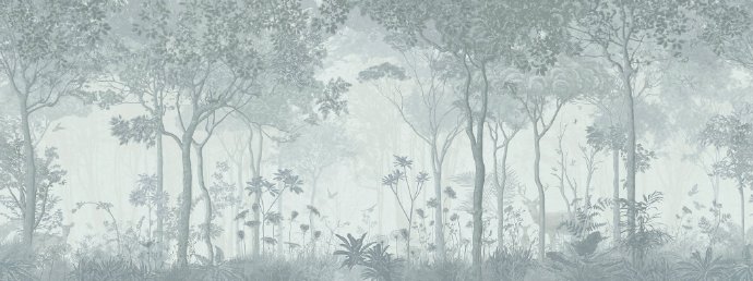 巨幅北欧森林壁画