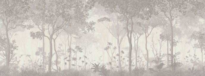巨幅北欧森林壁画