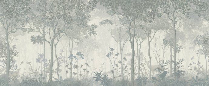 巨幅北欧森林壁画