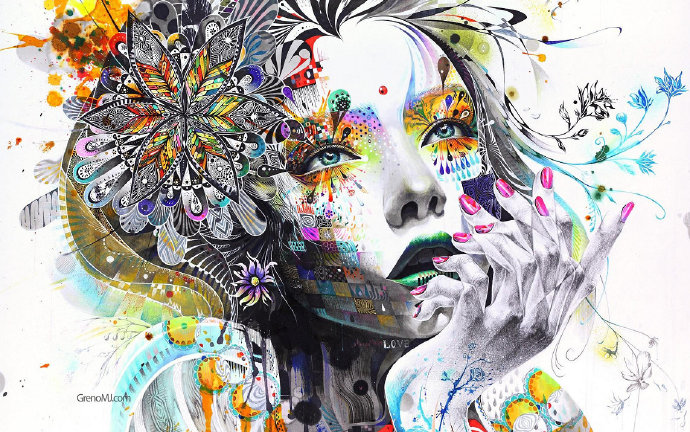 潮流手绘素描个性