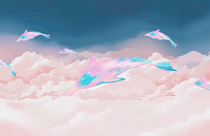 网红ins粉色彩