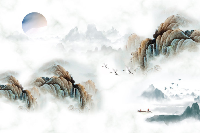 山河万里中式意境