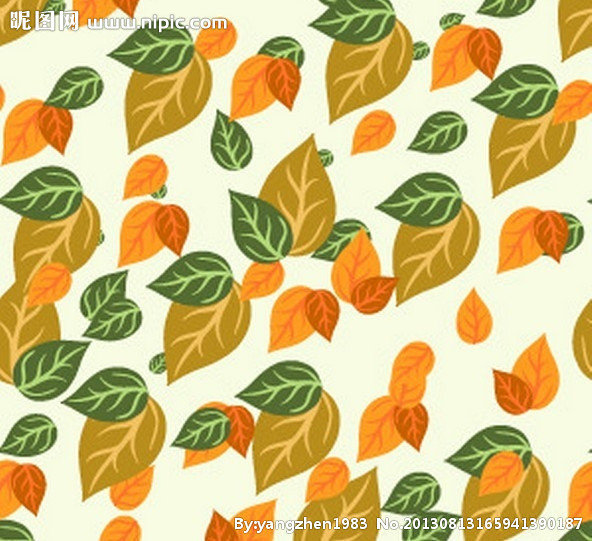 G树叶壁纸背景墙