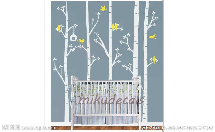 G树背景墙贴背景