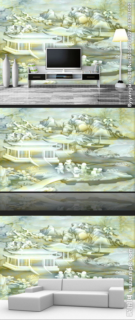 G大理石玉雕背景