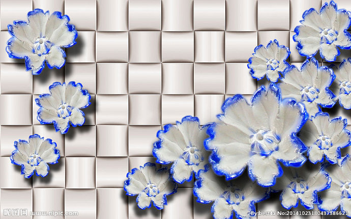 G3d立体浮雕花