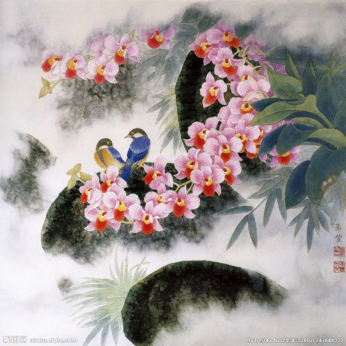 G工笔国画花鸟无
