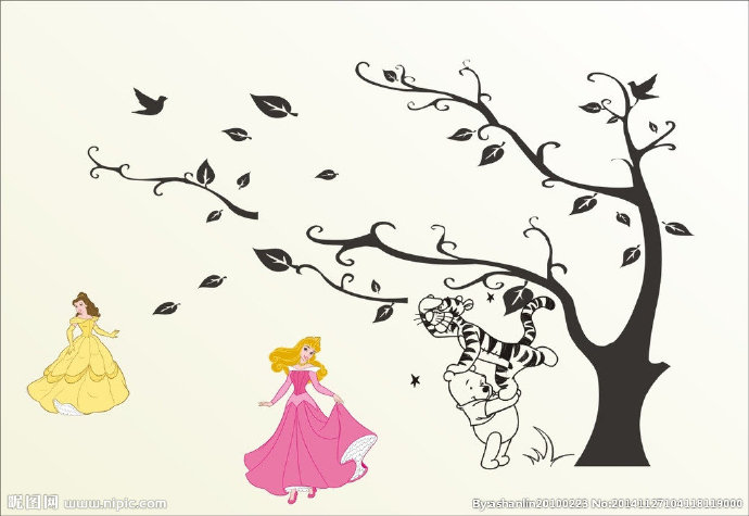 G树木背景墙树木