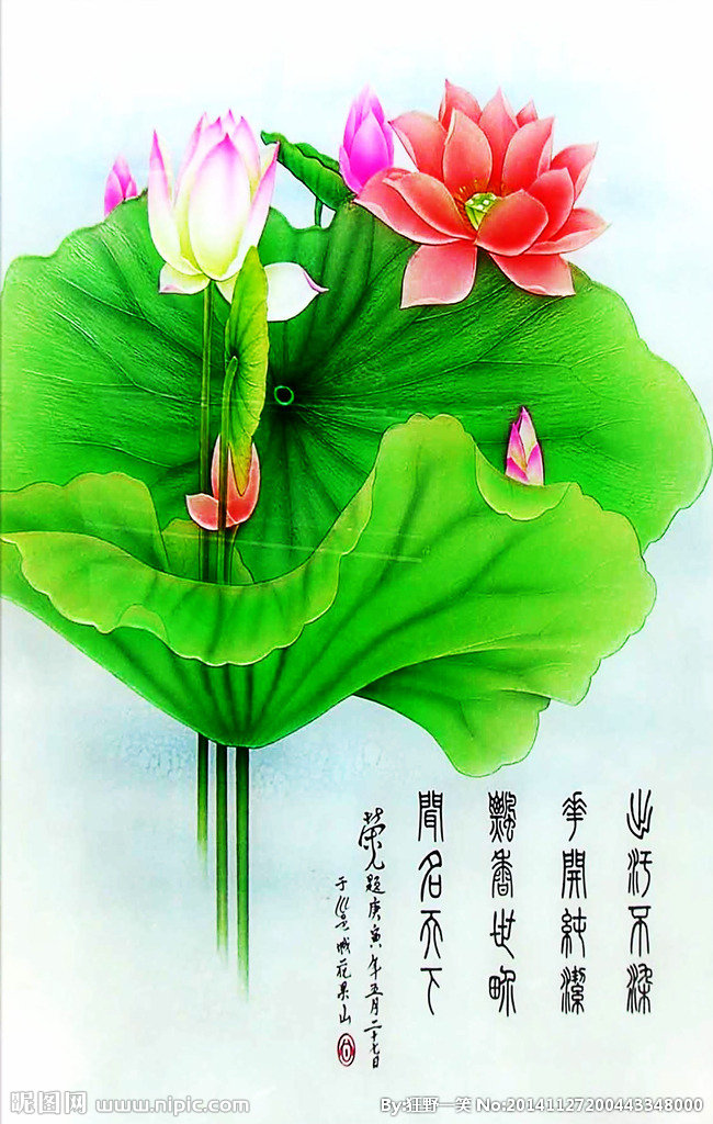 G艺术玻璃 荷花