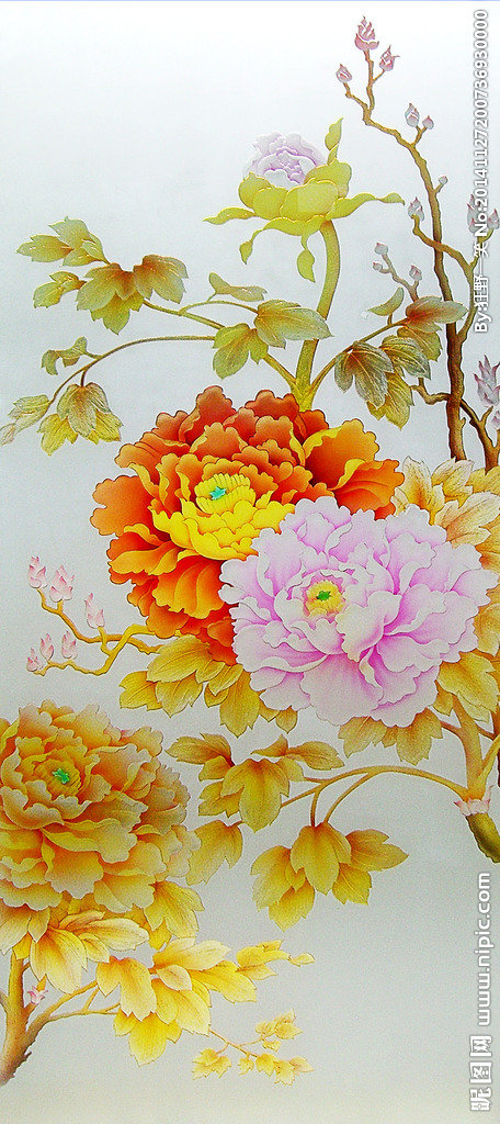 G艺术玻璃 花开