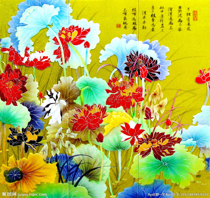 G艺术玻璃 爱莲