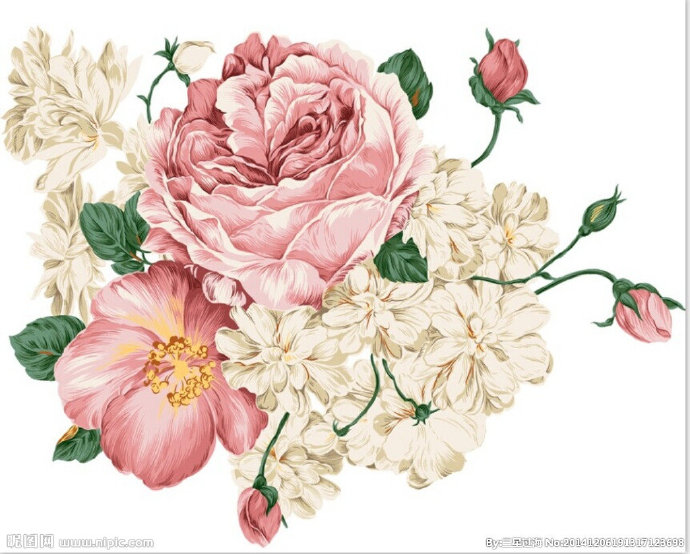 G牡丹 移门花纹