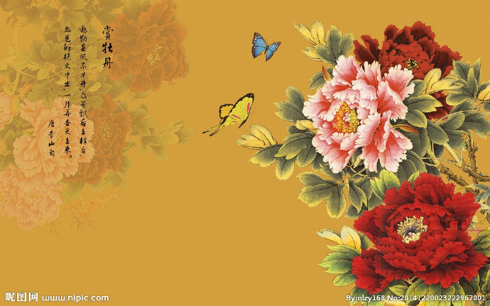 G赏牡丹电视背景