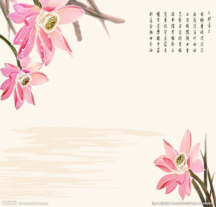 G对莲彩背景墙对