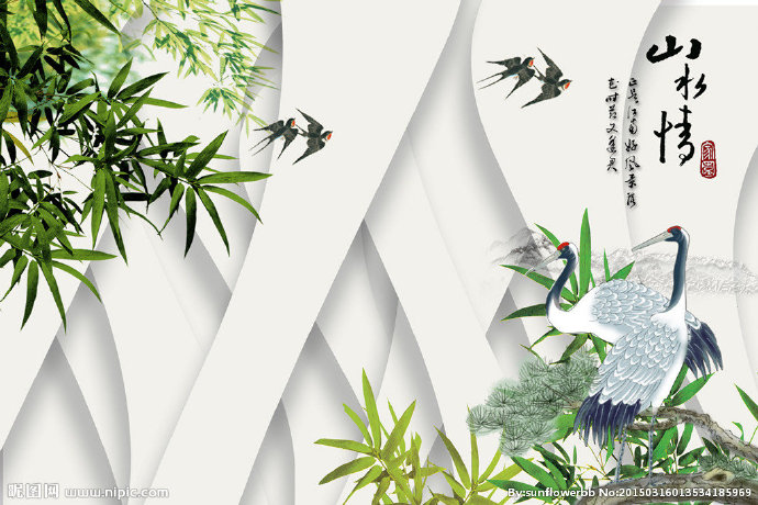 G山水情竹林3D