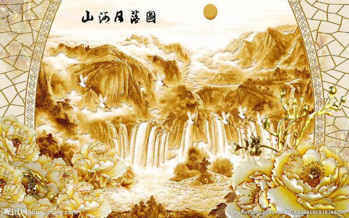 G中国风山水画背