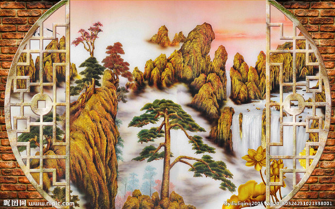 G中国风山水画背