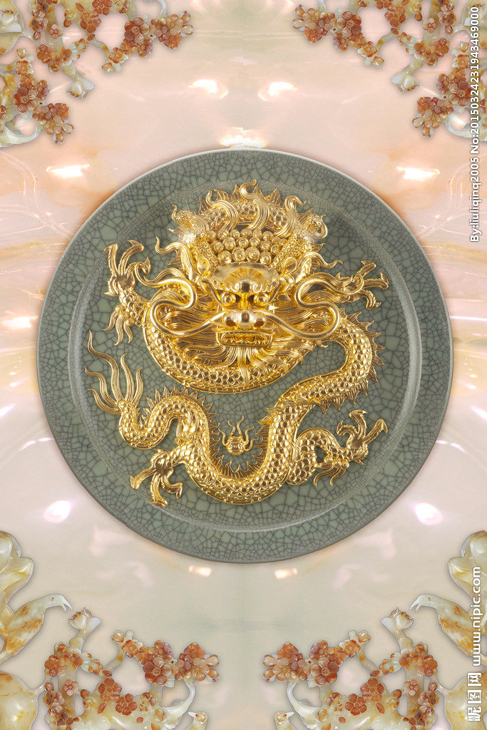 G金龙浮雕玄关背
