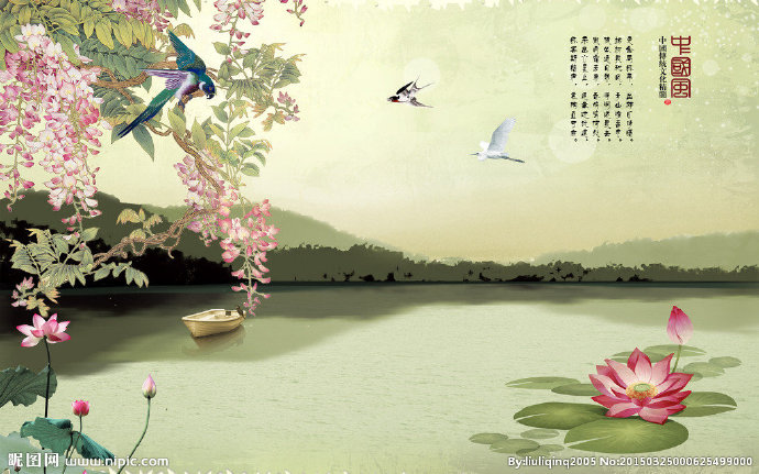 G中国风山水画背