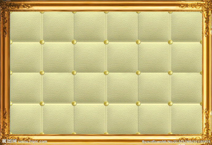 G金色软包电视背