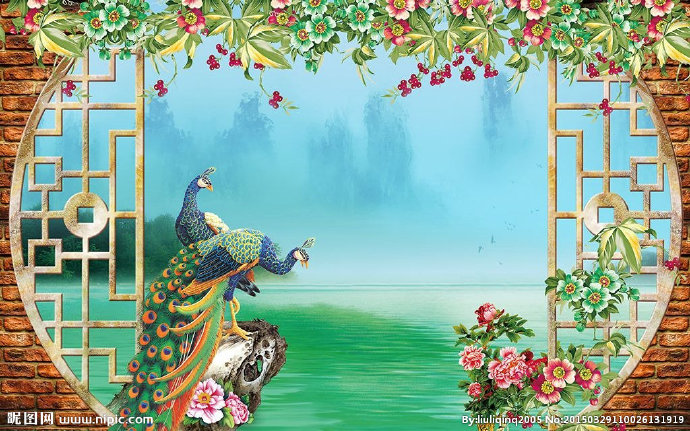 G中国风山水画背
