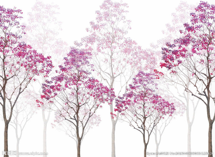 G树木背景墙背景