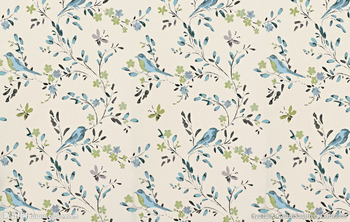 G清新花鸟壁纸背